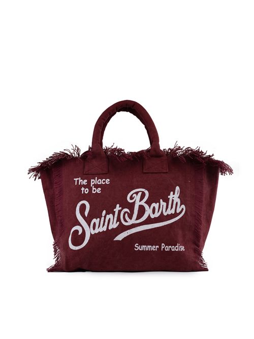 Borsa Vanity in cotone Bordeaux Mc2 Saint Barth | VANITY01278H 45 BORDEAUX